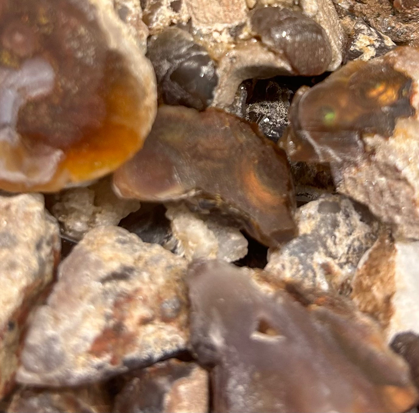 Fire Agate Carving Rough Mountain Mineral Market